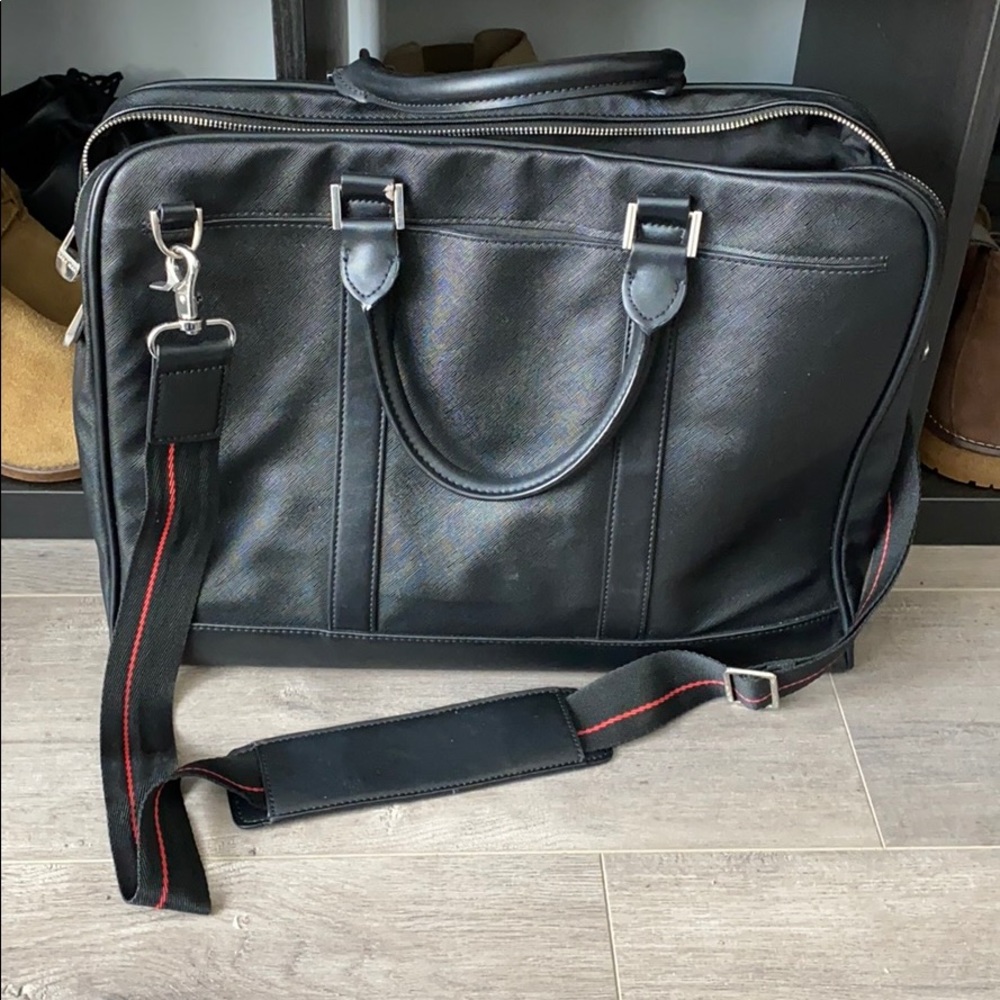 Zara man side bag, black non-leather